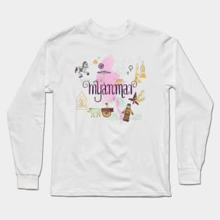 Drawings from Myanmar Long Sleeve T-Shirt